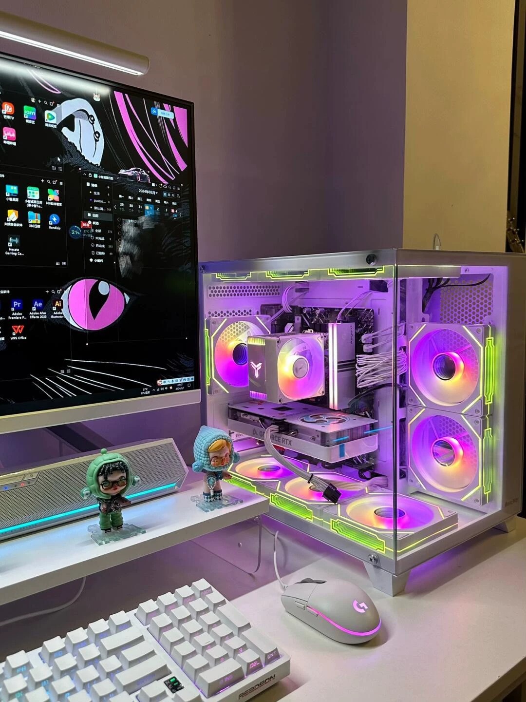 转让个人自用顶配电脑！用了两个月120万分32g台式电脑主机高配台式电脑全套 直播电脑主机 电商台式机 吃鸡游戏全套 剪辑渲染直播电脑 可以过来现场支持自提 